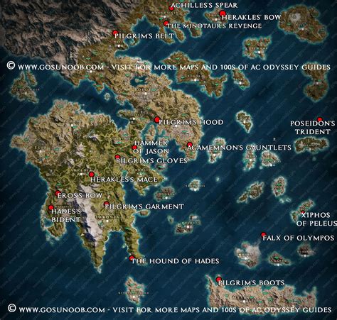 ac odyssey regions|Assassin's Creed Odyssey map guide .